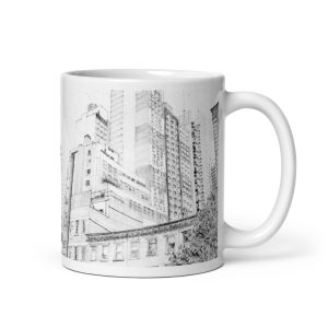 9th Avenue 39th Street mug - 11oz handle right