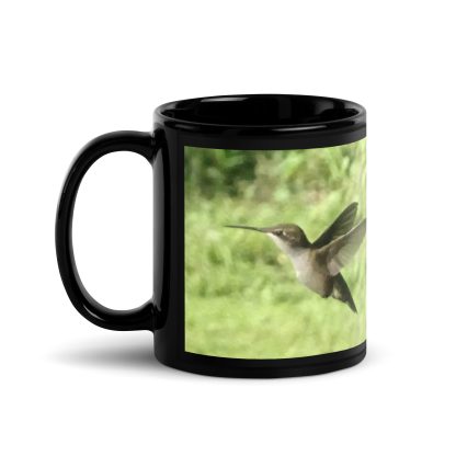 Ruby-throated and Calypse-anna mug - 11oz handle left