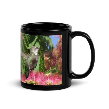 Ruby-throated and Calypse-anna mug - 11oz handle right