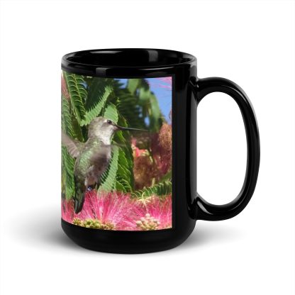 Ruby-throated and Calypse-anna mug - 15oz handle right